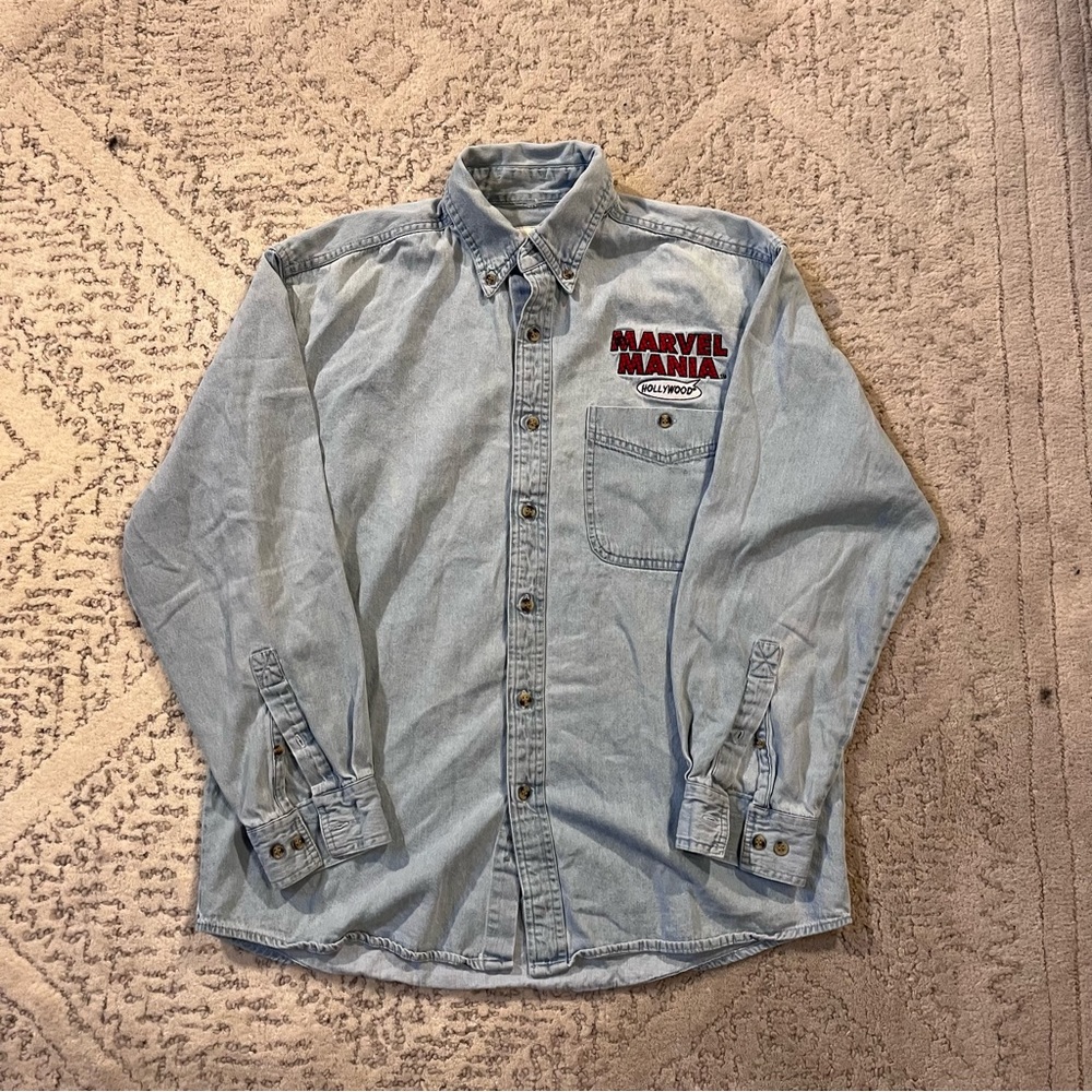 Vintage Marvel Madness Hollywood Denim Shirt
